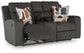 Loveseat doble recreativo Kanlow con consola