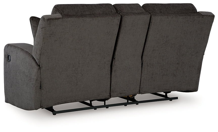 Loveseat doble recreativo Kanlow con consola