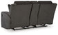 Loveseat doble recreativo Kanlow con consola