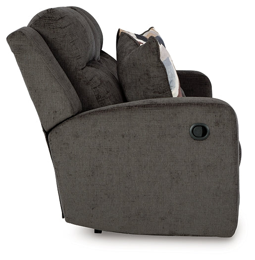 Loveseat doble recreativo Kanlow con consola