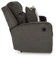 Loveseat doble recreativo Kanlow con consola