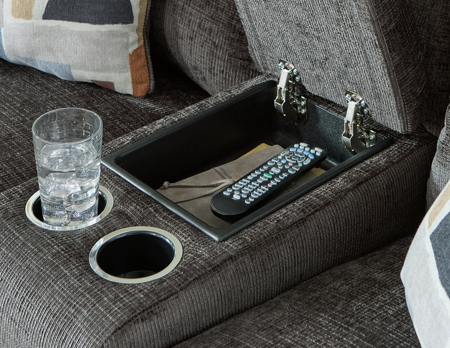 Loveseat doble recreativo Kanlow con consola
