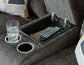 Loveseat doble recreativo Kanlow con consola