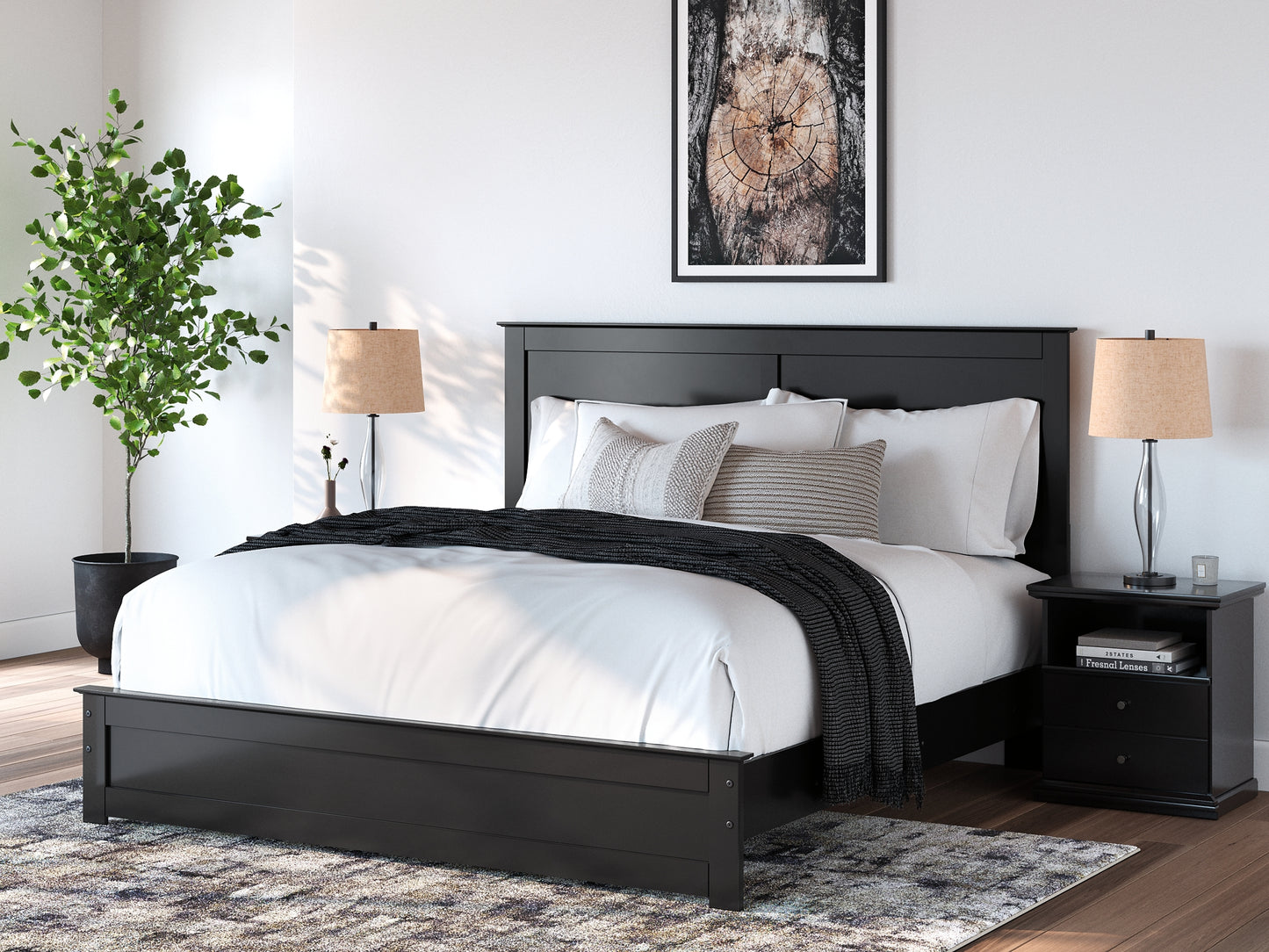 Ashley Express - Cama con paneles Maribel