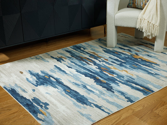 Ashley Express - Alfombra lavable mediana Vinlett