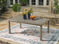 Mesa de comedor RECT frente a la playa EXT