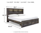 Cama-librería Drystan con dos cajones de almacenamiento