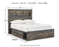 Cama-librería Drystan con 4 cajones de almacenamiento