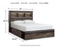 Cama-librería Drystan con 4 cajones de almacenamiento