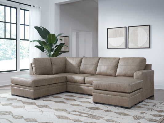 Seccional de 2 piezas con chaise longue Amuleto