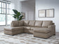 Seccional de 2 piezas con chaise longue Amuleto