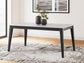 Mesa de comedor Jettaya y 4 sillas
