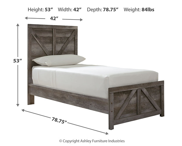 Ashley Express - Cama con paneles Wynnlow Crossbuck