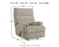 Sillón reclinable mecedor Man Fort