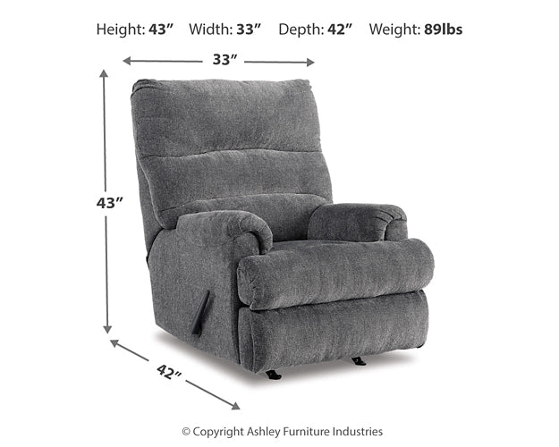 Sillón reclinable mecedor Man Fort