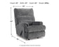 Sillón reclinable mecedor Man Fort