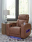 Sillón reclinable eléctrico Clean-Slate/reposacabezas ajustable