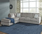 Sofá cama seccional de dos piezas Altari con chaise longue