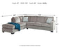Sofá cama seccional de dos piezas Altari con chaise longue