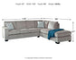 Sofá cama seccional de dos piezas Altari con chaise longue