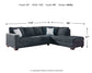 Sofá cama seccional de dos piezas Altari con chaise longue