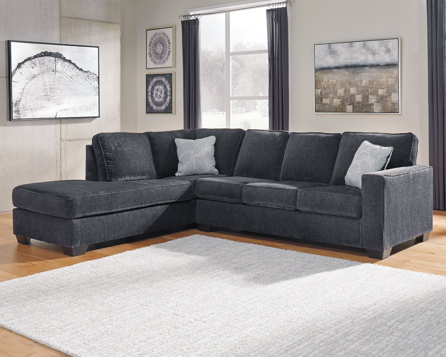 Sofá cama seccional de dos piezas Altari con chaise longue