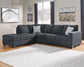 Sofá cama seccional de dos piezas Altari con chaise longue