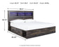 Cama-librería Drystan con 4 cajones de almacenamiento