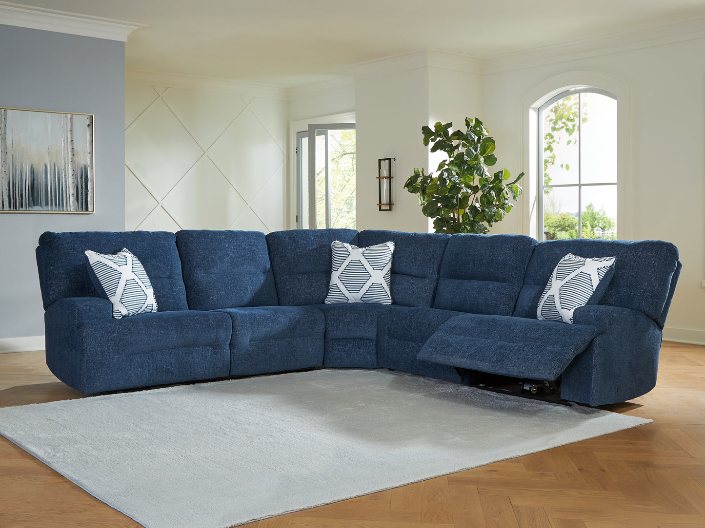 Seccional reclinable eléctrico de 5 piezas Acklen Place