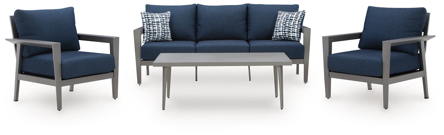 Conjunto de sofá, sillas y mesa Gali (4 piezas)