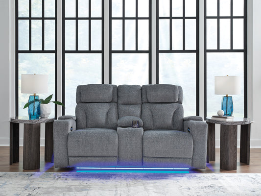 Estudio Cave PWR REC Loveseat/CON/ADJ HDRST