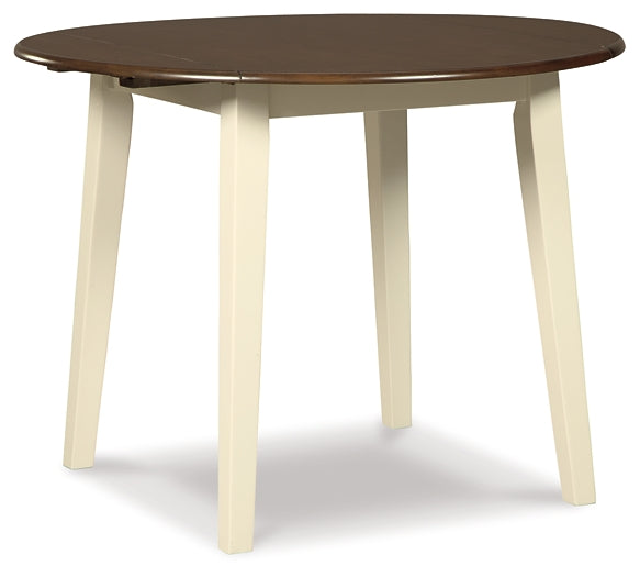 Ashley Express - Mesa de comedor Woodanville y dos sillas