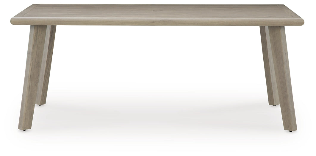 Mesa de comedor rectangular Cliff Trails con UMB OPT