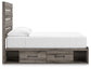 Cama con paneles y almacenamiento Graystorm