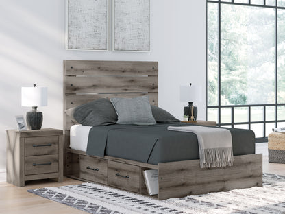 Cama con paneles y almacenamiento Graystorm