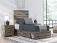 Cama con paneles y almacenamiento Graystorm