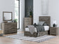 Cama con paneles y almacenamiento Graystorm
