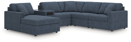 Seccional Modmax de 6 piezas con sistema de audio y chaise longue