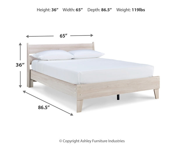 Ashley Express - Cama con plataforma y paneles Socalle