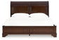 Cama con almacenamiento tipo trineo Trellington King