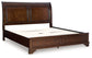 Cama con almacenamiento tipo trineo Trellington King