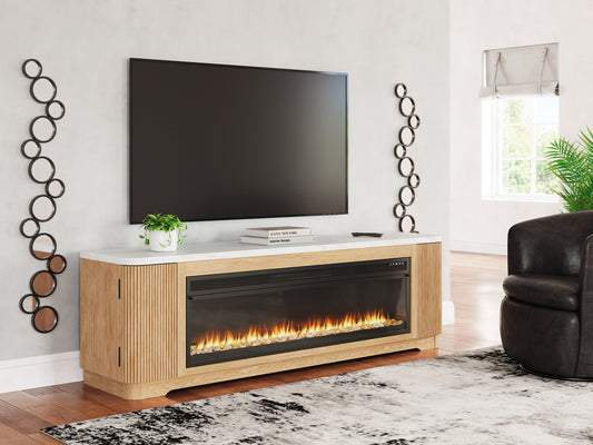 Mueble para TV Camdill de 80" con chimenea eléctrica