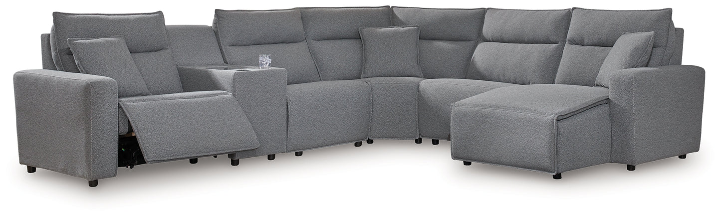 Seccional reclinable eléctrico ModMax II de 6 piezas