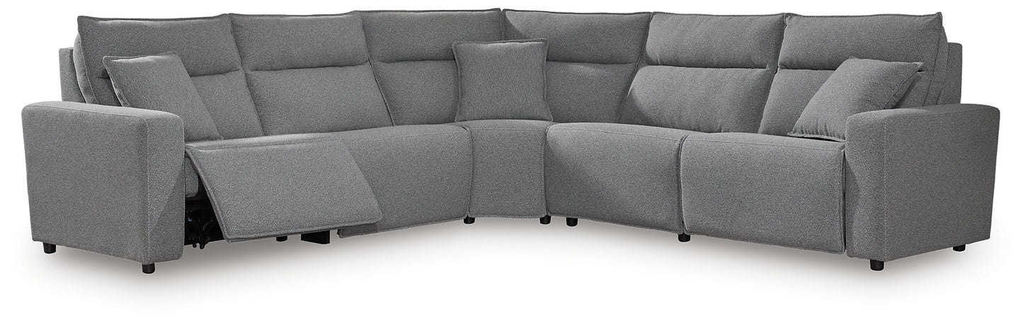Seccional reclinable eléctrico ModMax II de 5 piezas
