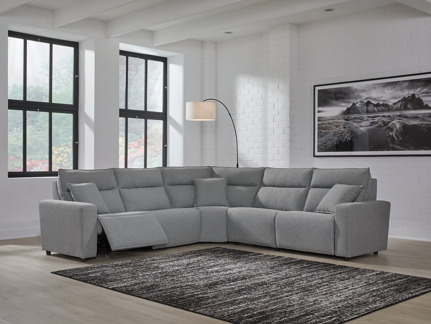 Seccional reclinable eléctrico ModMax II de 5 piezas