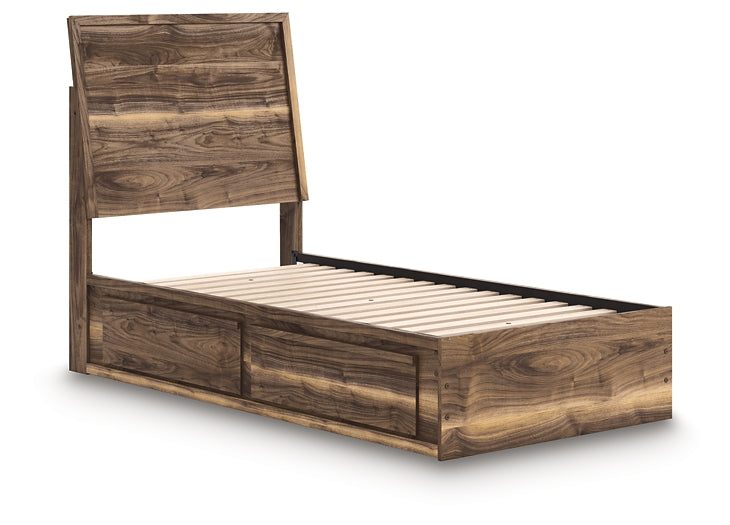 Ashley Express - Cama doble Zadilyn con paneles y espacio de almacenamiento