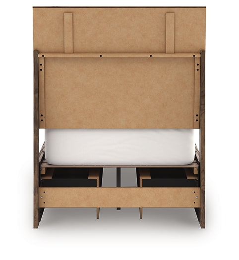 Ashley Express - Cama doble Zadilyn con paneles y espacio de almacenamiento