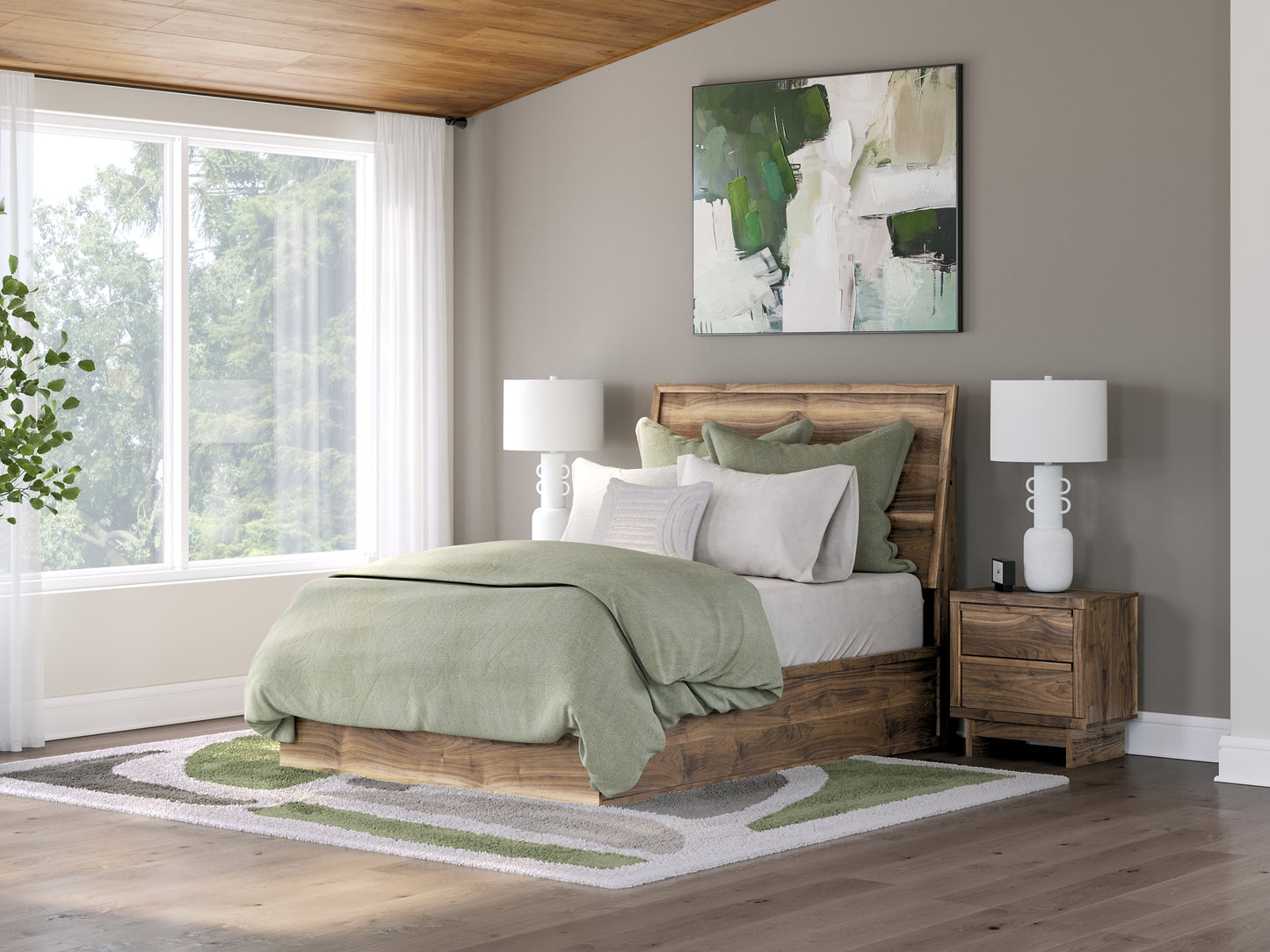 Ashley Express - Cama Chirason con paneles completos