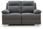 Loveseat reclinable de deslizamiento lateral