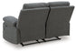 Loveseat reclinable de deslizamiento lateral